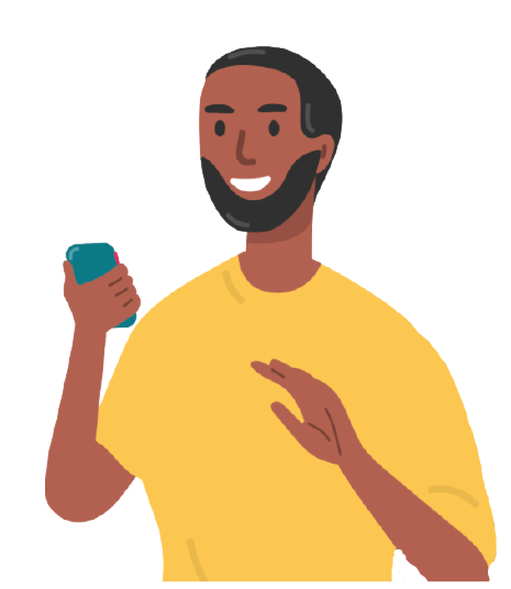 Man Holding Phone
